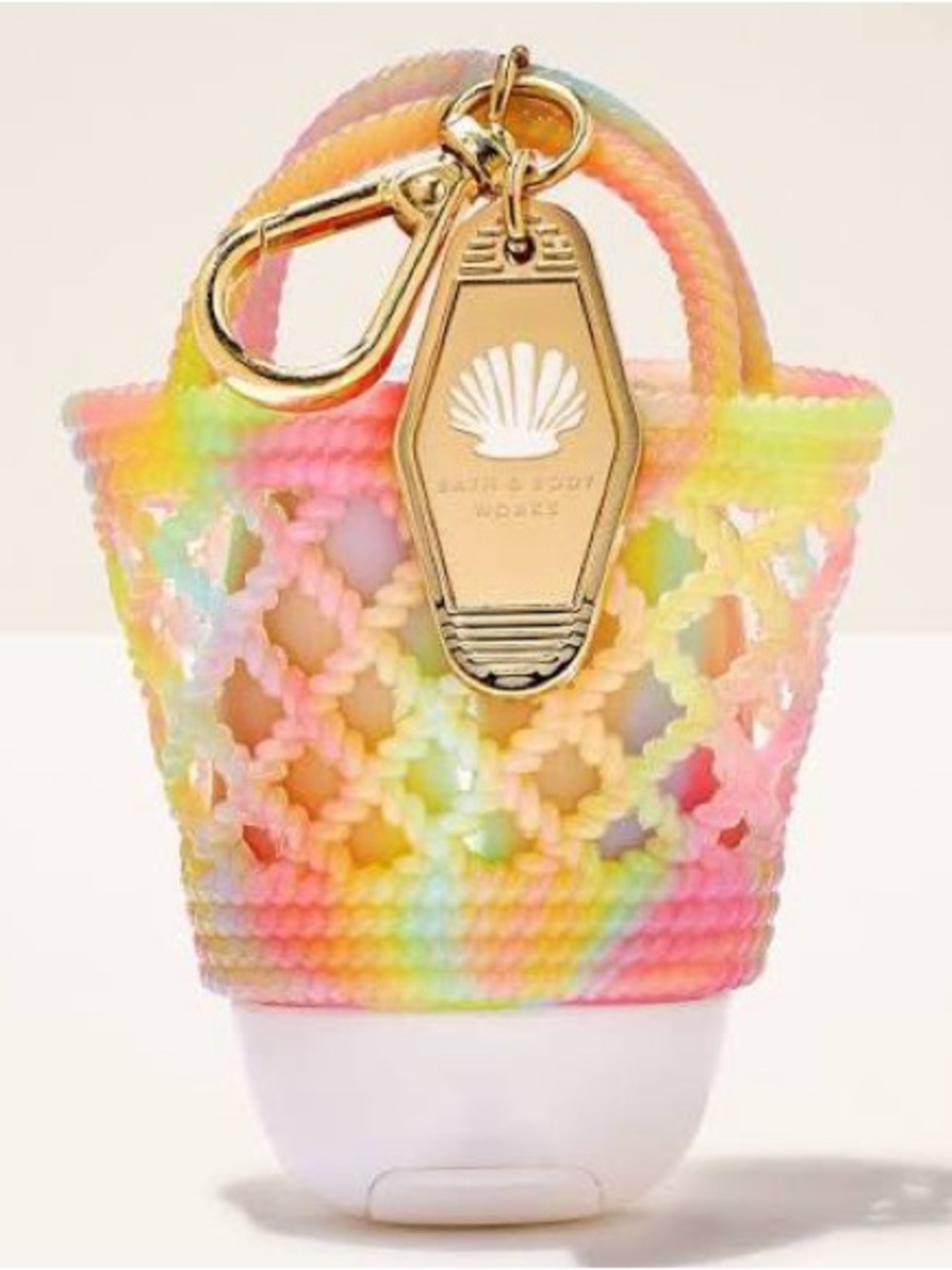 Bath & Body Works Pastel Tie-Dye Mini Tote Hand Sanitizer Holder
